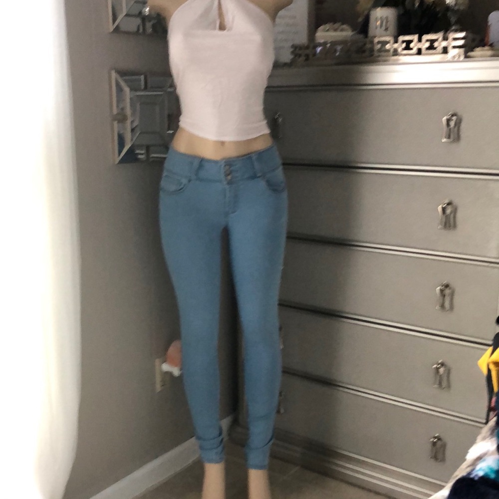 -Butt, I Love Your-Highwaist Skinny LghtWash Sz5